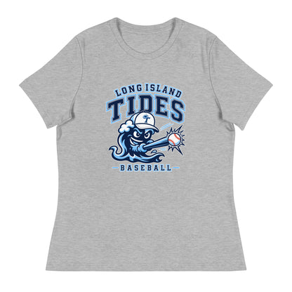 Performance | Women's Relaxed T Shirt | Long Island Tides Baseball | Valor Logo