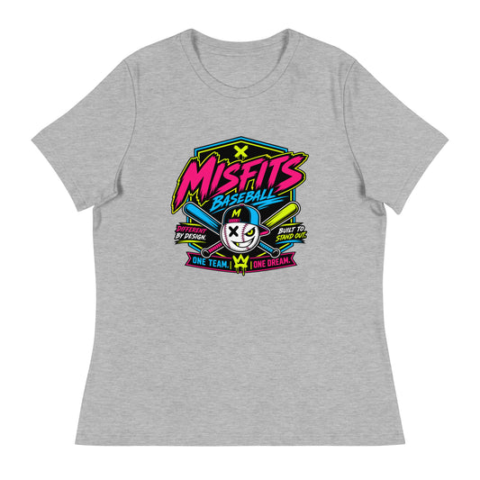 Performance | Women's Relaxed T Shirt | Misfits Baseball | Valor Logo