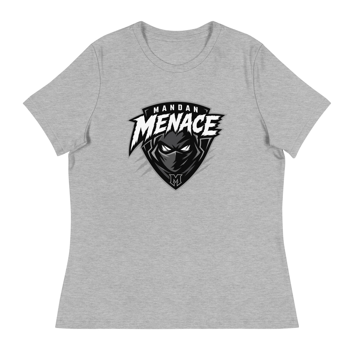Performance | Women's Relaxed T Shirt | Mandan Menace | Shield Logo