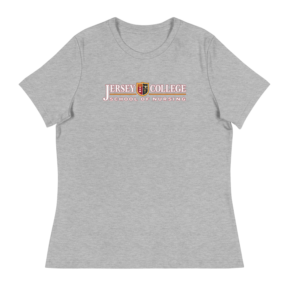 Performance | Women's Relaxed T Shirt | Grand View University Nursing | Emblem Logo