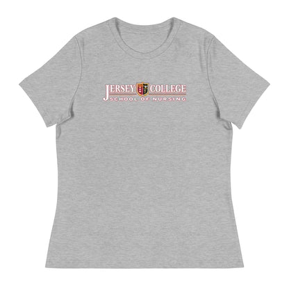 Performance | Women's Relaxed T Shirt | Grand View University Nursing | Emblem Logo