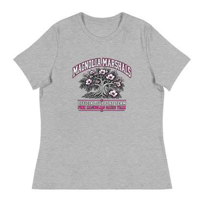 Performance | Women's Relaxed T Shirt | Pink Magnolias Dance | Crest Logo