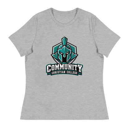 Performance | Women's Relaxed T Shirt | Community Christian College | Vanguard Athletic Logo