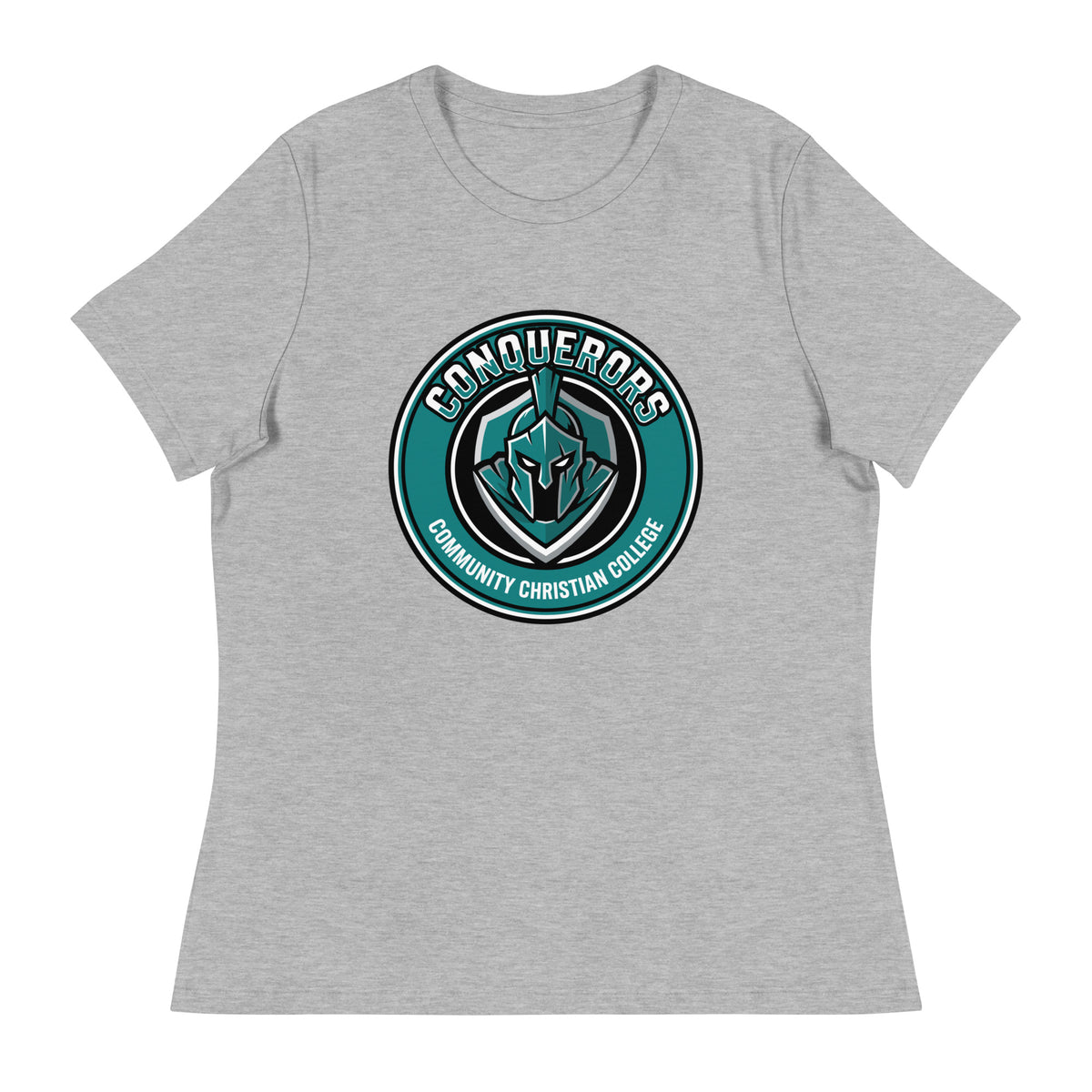 Performance | Women's Relaxed T Shirt | Community Christian College | Badge Logo