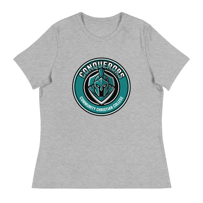 Performance | Women's Relaxed T Shirt | Community Christian College | Badge Logo