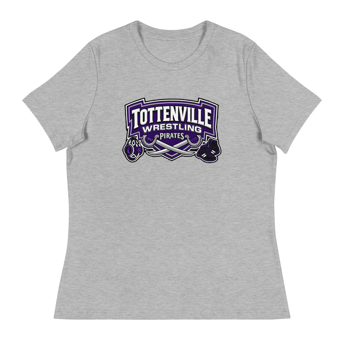 Performance | Women's Relaxed T Shirt | Tottenville wrestling club | Vanguard Logo