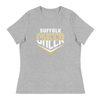 Performance | Women's Relaxed T Shirt | Suffolk University Cheerleading | Emblem Logo