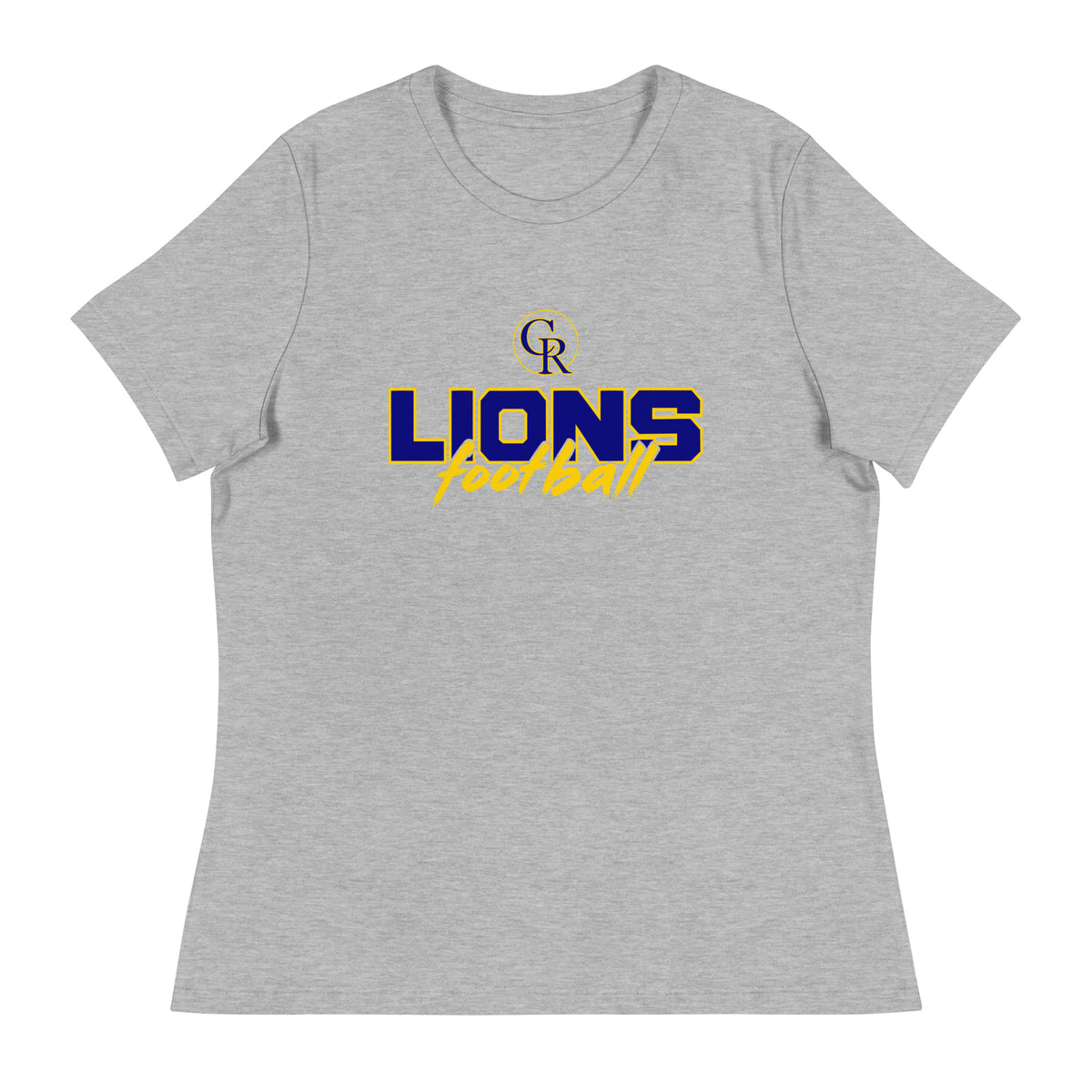 Performance | Women's Relaxed T Shirt | Chestnut Ridge Lions Football | Vanguard Logo
