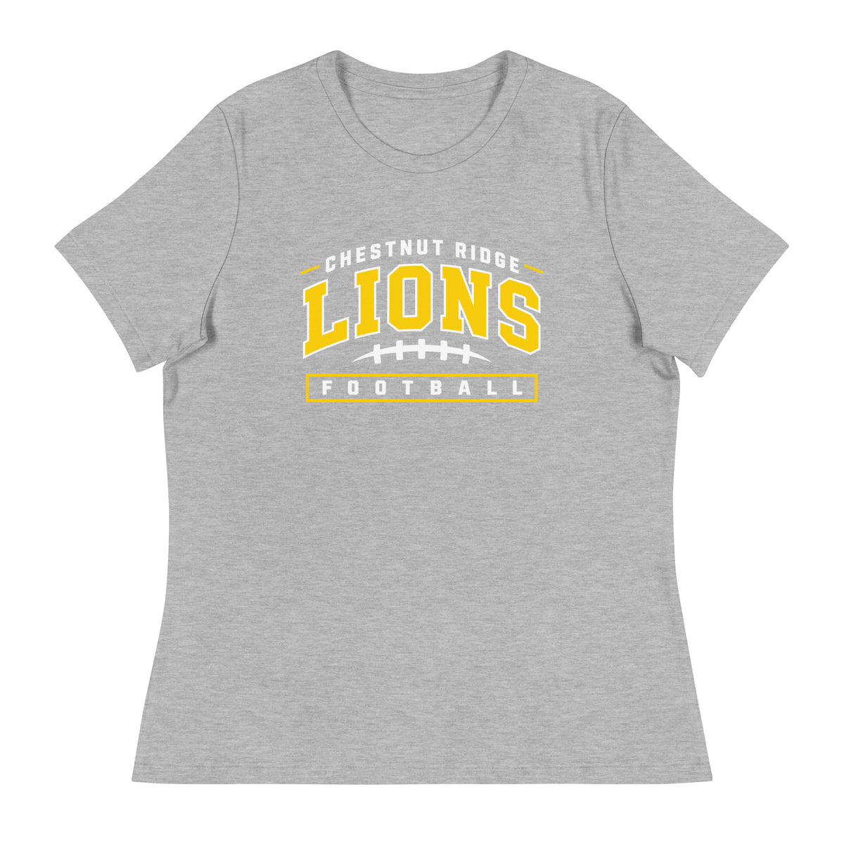 Performance | Women's Relaxed T Shirt | Chestnut Ridge Lions Football | Valor Logo