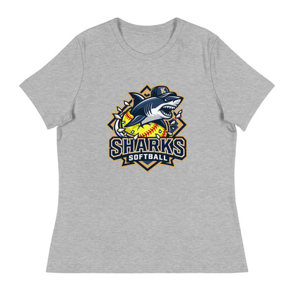 Performance | Women's Relaxed T Shirt | Sharks Diamond Sports | Crest Logo