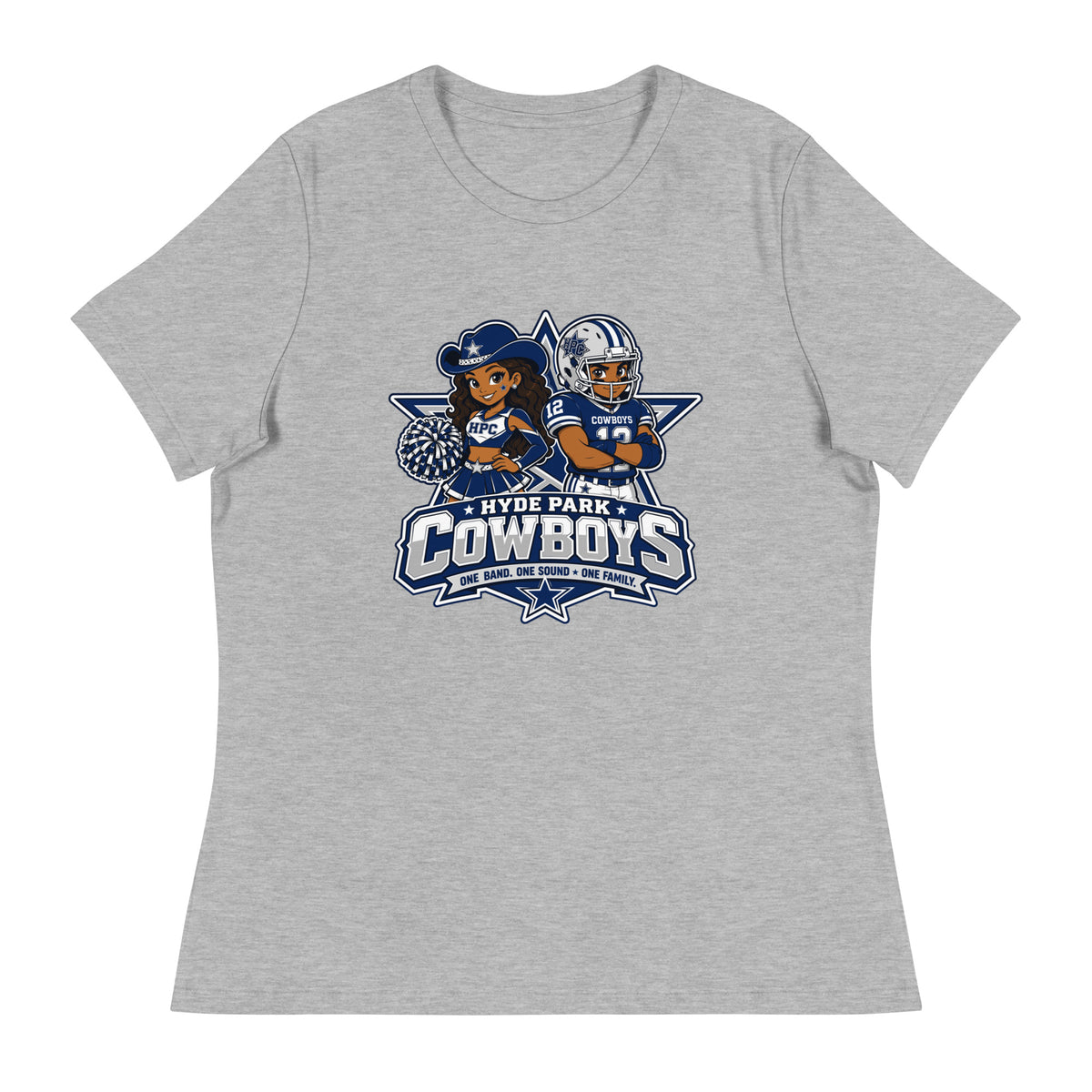 Performance | Women's Relaxed T Shirt | Hyde Park Cowboys | Vanguard Logo