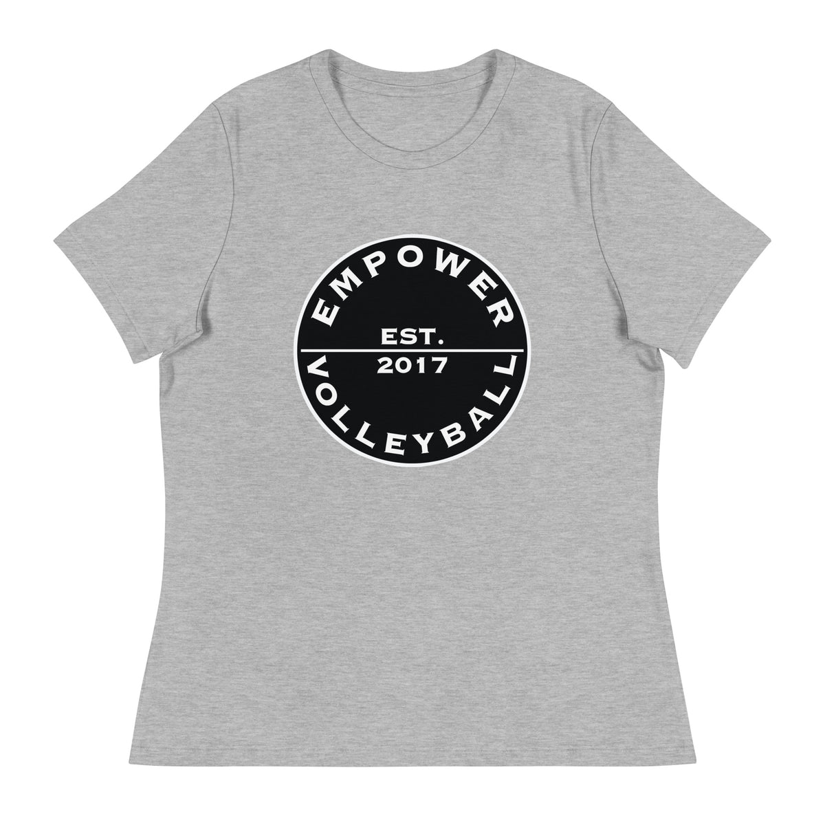 Performance | Women's Relaxed T Shirt | Empower Volleyball Club | Alpha Spike Logo