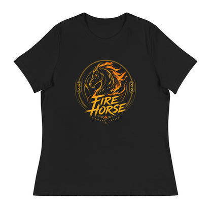 Performance | Women's Relaxed T Shirt | Fire Horse Masters | Vanguard Logo