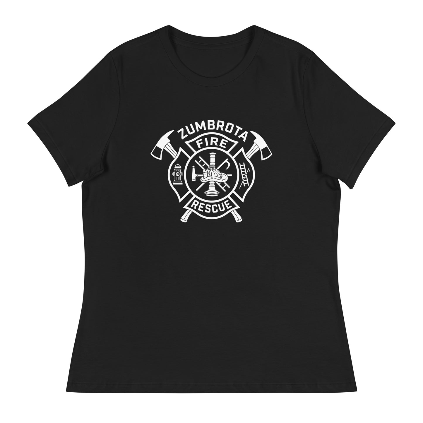 Performance | Women's Relaxed T Shirt | Zumbrota Fire Department | Crest Logo
