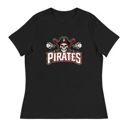 Performance | Women's Relaxed T Shirt | Port City Pirates | Cannonball Portside Logo