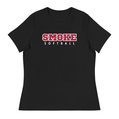 Performance | Women's Relaxed T Shirt | Smoke 14U Softball | Modern Script Logo