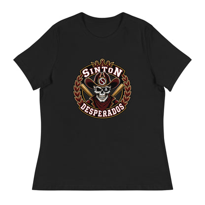 Performance | Women's Relaxed T Shirt | Sinton Desperados Baseball | Ridge Varsity Logo