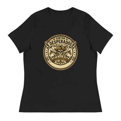 Performance | Women's Relaxed T Shirt | Sinton Desperados Baseball | Badge Logo