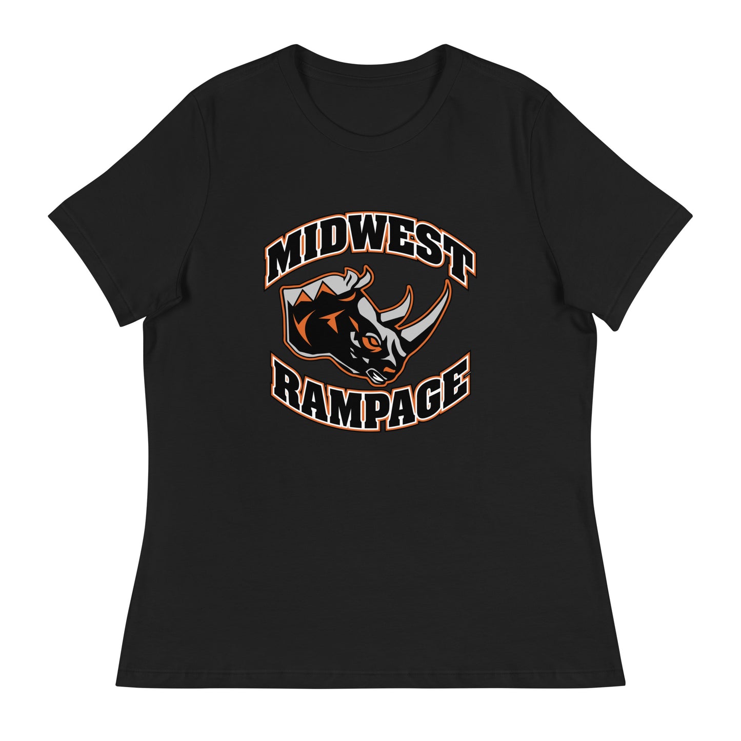 Performance | Women's Relaxed T Shirt | Midwest Rampage | Crest Logo