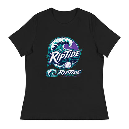 Performance | Women's Relaxed T Shirt | RipTide Softball | Crest Logo