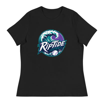 Performance | Women's Relaxed T Shirt | RipTide Softball | Emblem Logo