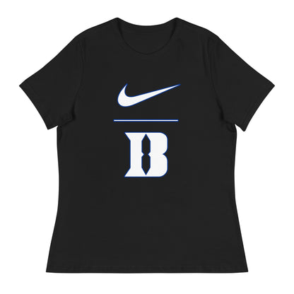 Performance | Women's Relaxed T Shirt | Blueblacks Football Club | Vanguard Logo