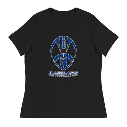 Performance | Women's Relaxed T Shirt | Blueblacks Football Club | Emblem Logo