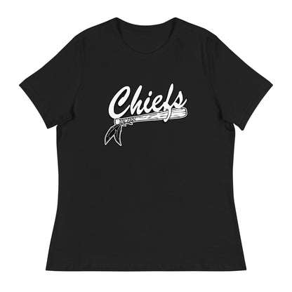 Performance | Women's Relaxed T Shirt | Connetquot Chiefs | Letter Crest Logo