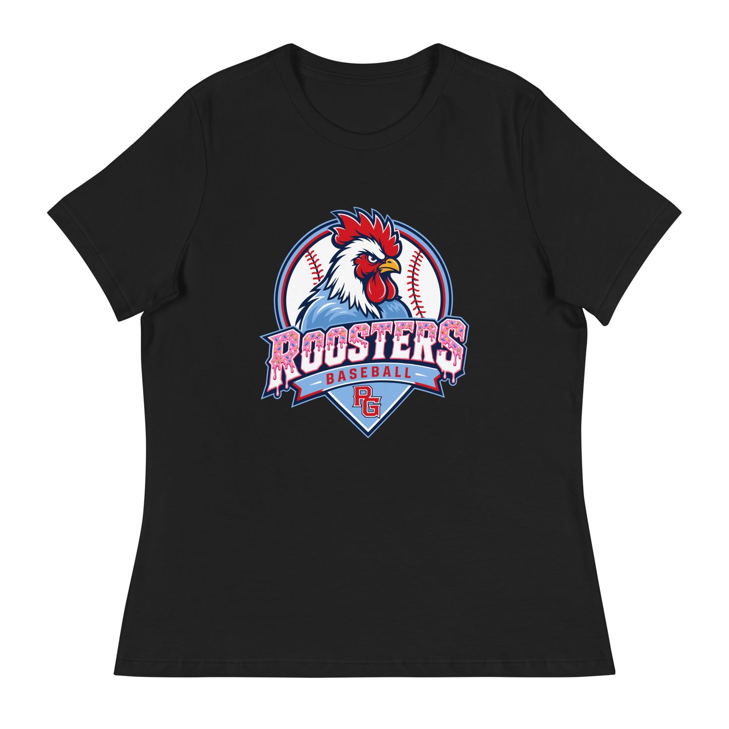 Performance | Women's Relaxed T Shirt | Rooster Nation | Emblem Logo