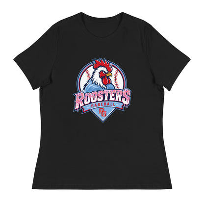 Performance | Women's Relaxed T Shirt | Rooster Nation | Emblem Logo