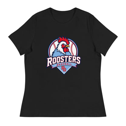 Performance | Women's Relaxed T Shirt | Rooster Nation | Athletic Crest Logo