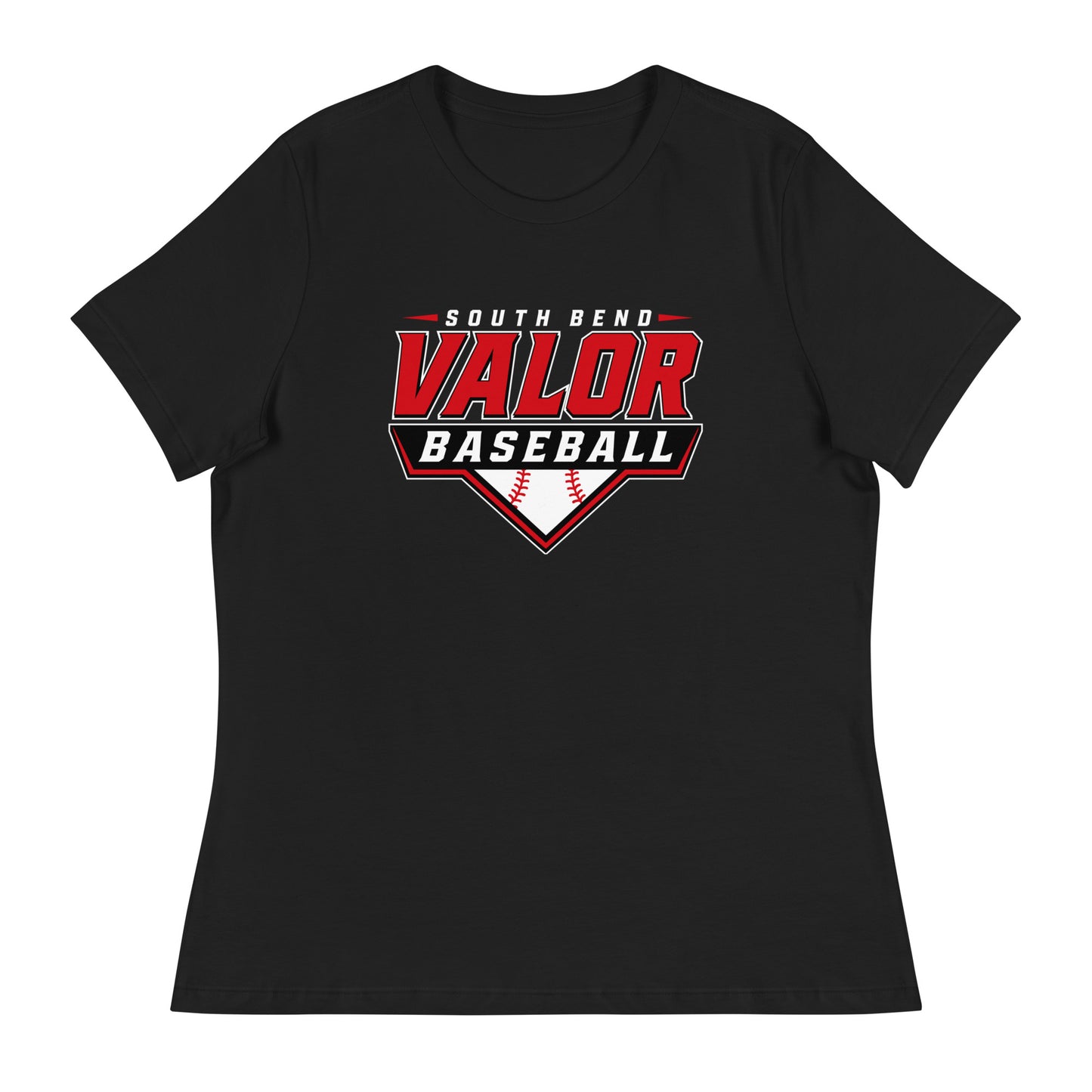 Performance | Women's Relaxed T Shirt | South Bend Valor Baseball | Vanguard Logo