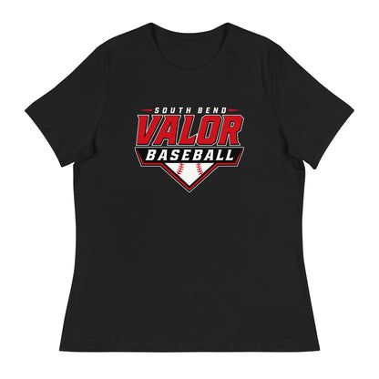 Performance | Women's Relaxed T Shirt | South Bend Valor Baseball | Vanguard Logo