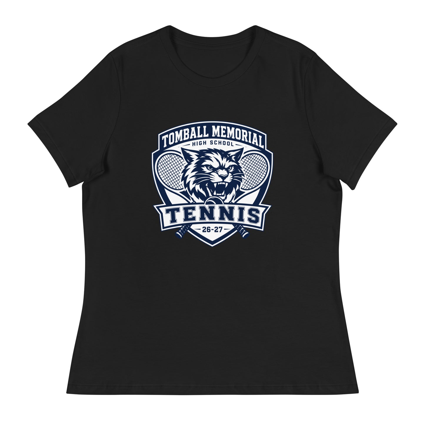 Performance | Women's Relaxed T Shirt | TMHS Tennis | Shield Logo