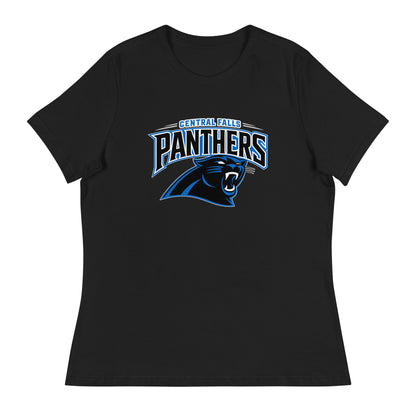 Performance | Women's Relaxed T Shirt | Central Falls Panthers | Emblem Logo