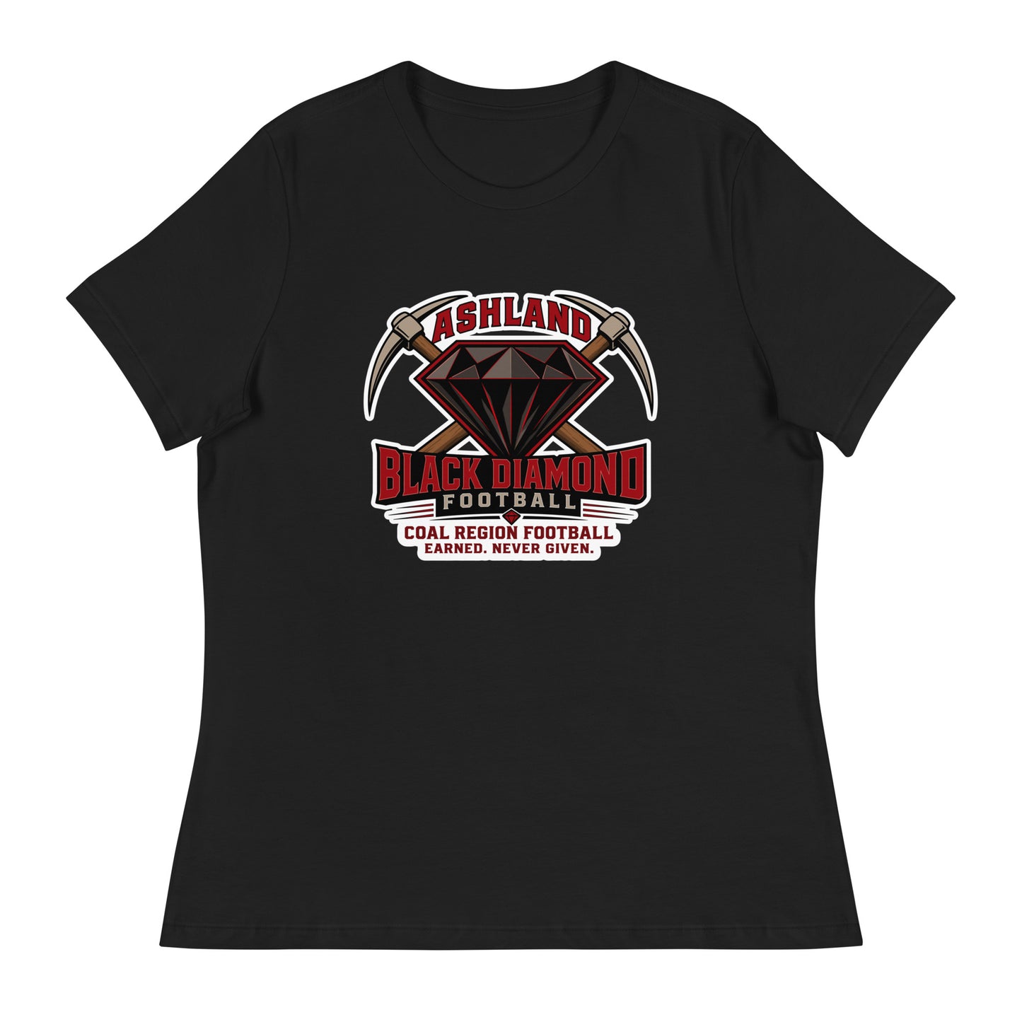Performance | Women's Relaxed T Shirt | Ashland Black Diamonds | Vanguard Logo