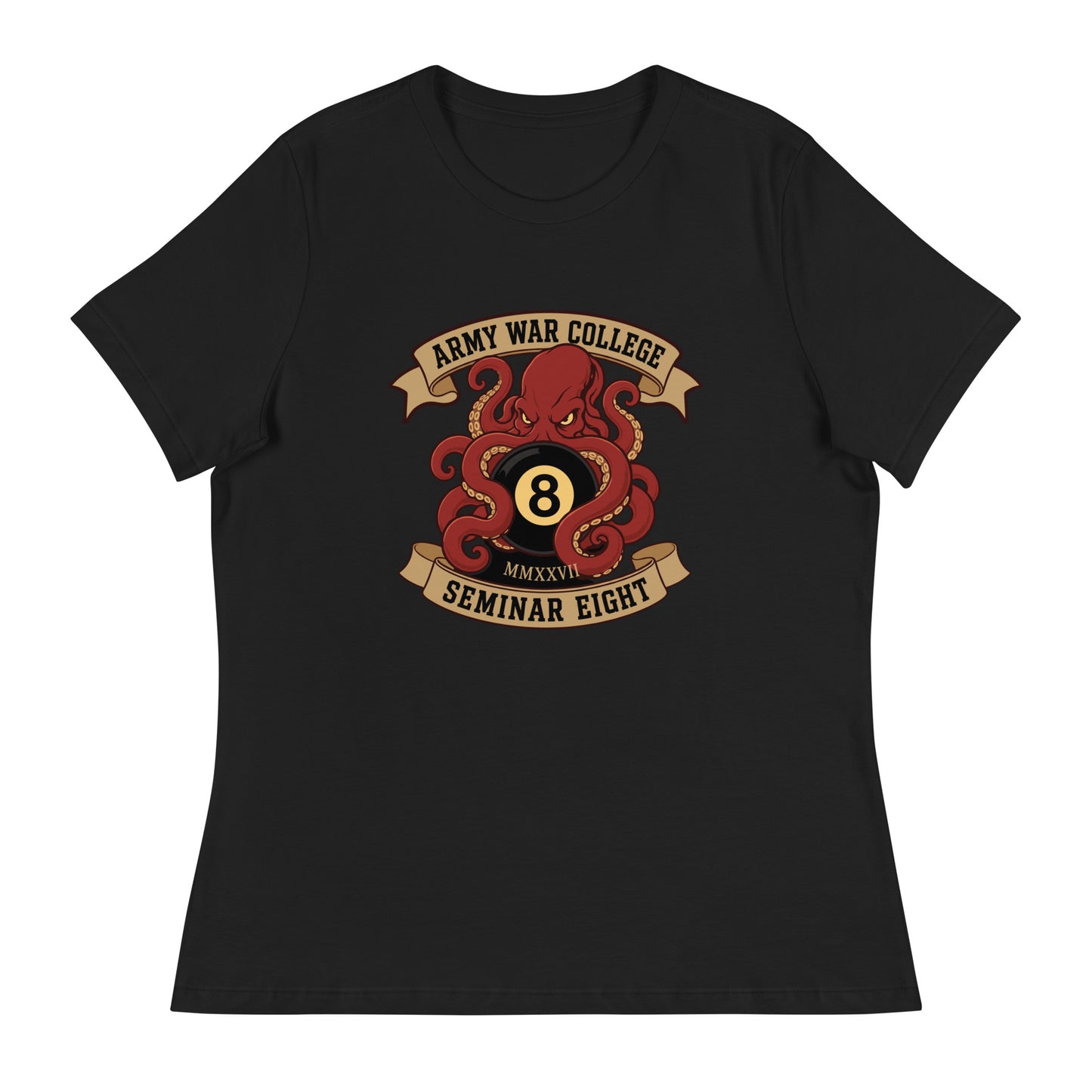 Performance | Women's Relaxed T Shirt | Army War College (Seminar 8) | Crest Logo