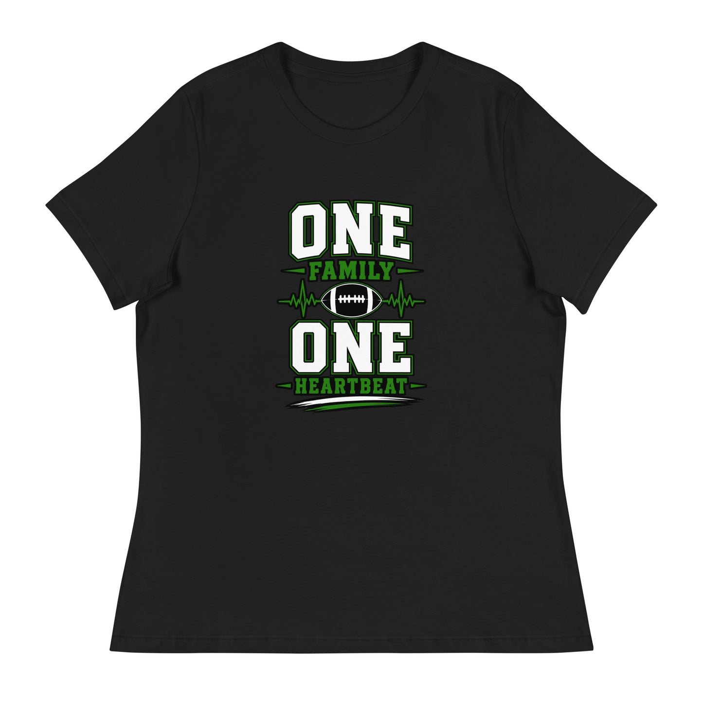 Performance | Women's Relaxed T Shirt | Celina Black Football | Modern Script Logo