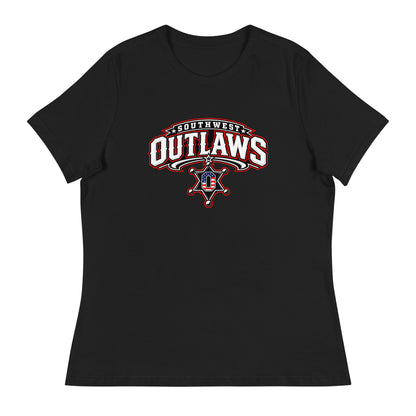 Performance | Women's Relaxed T Shirt | Southwest Outlaws | Vanguard Logo