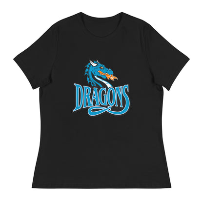 Performance | Women's Relaxed T Shirt | International Studies Middle School Volleyball | Emblem Logo