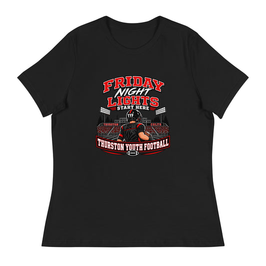 Performance | Women's Relaxed T Shirt | Thurston Youth Football | Vanguard Logo
