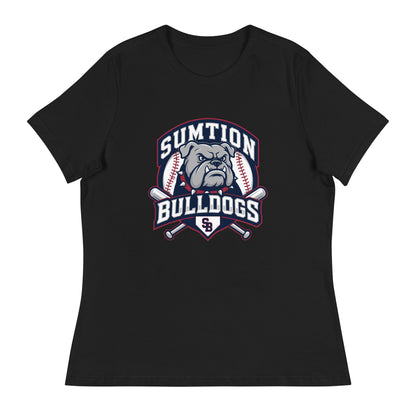 Performance | Women's Relaxed T Shirt | Sumtion bulldogs | Emblem Logo