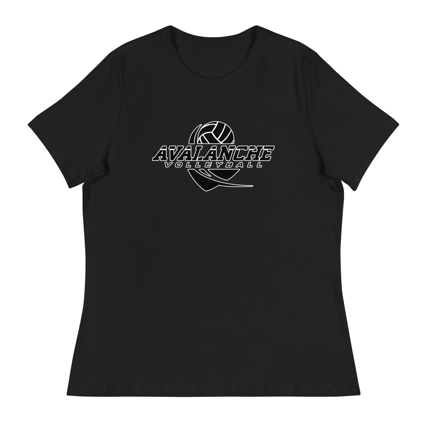 Performance | Women's Relaxed T Shirt | Avalanche Volleyball Club | Crest Logo