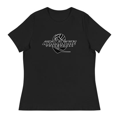 Performance | Women's Relaxed T Shirt | Avalanche Volleyball Club | Crest Logo