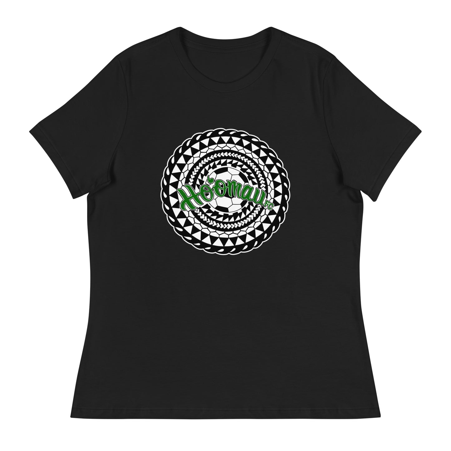 Performance | Women's Relaxed T Shirt | Hoomau FC | Emblem Logo