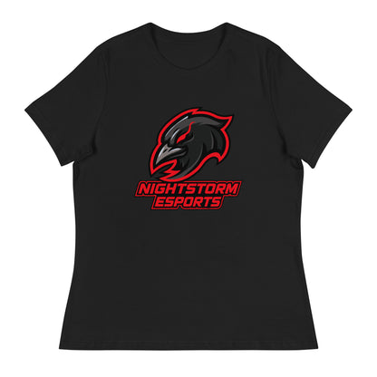 Performance | Women's Relaxed T Shirt | NightStorm Esports | Crest Logo
