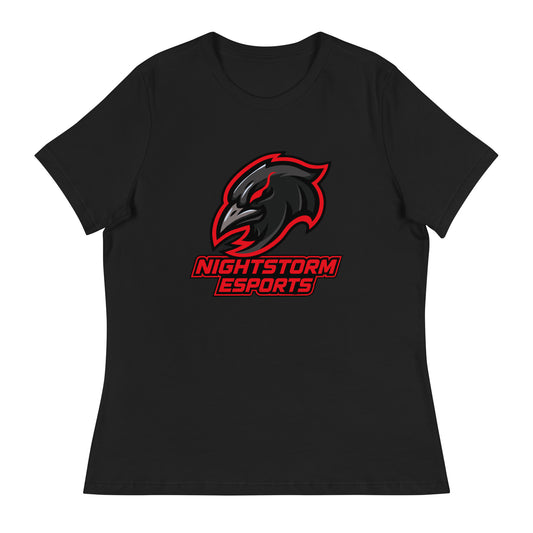Performance | Women's Relaxed T Shirt | NightStorm Esports | Crest Logo