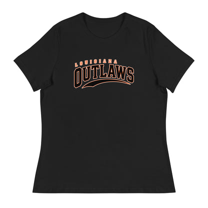 Performance | Women's Relaxed T Shirt | Louisiana Outlaws | Vanguard Logo
