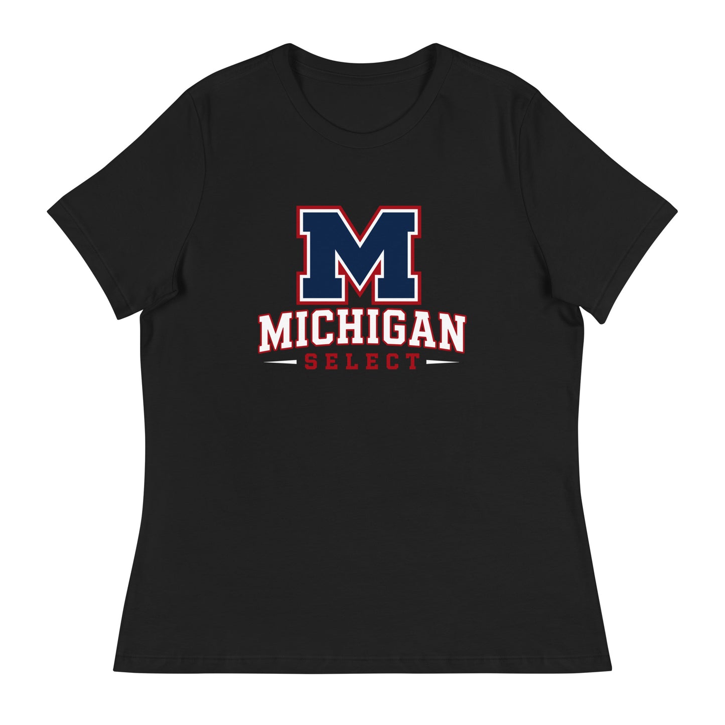 Performance | Women's Relaxed T Shirt | Michigan Select Baseball | Emblem Logo