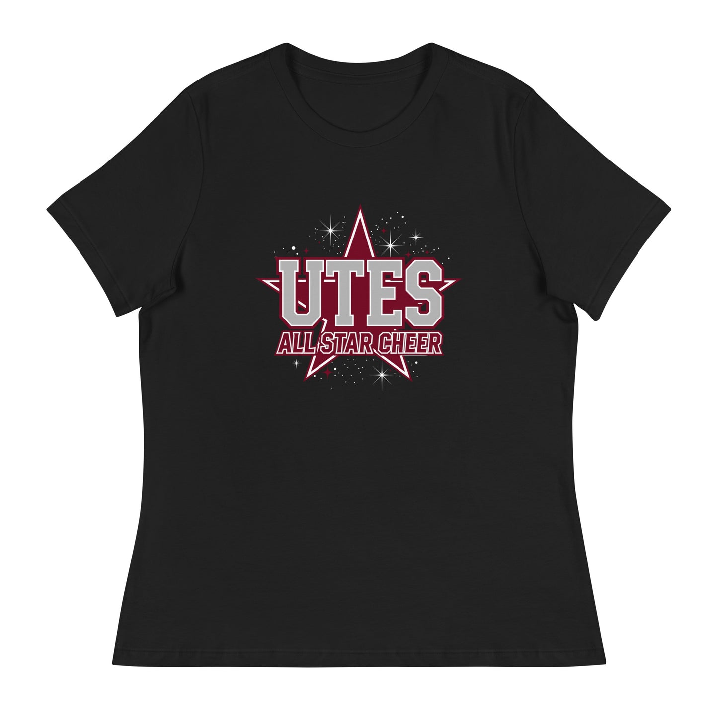 Performance | Women's Relaxed T Shirt | Utes Allstar Cheer | Crest Logo